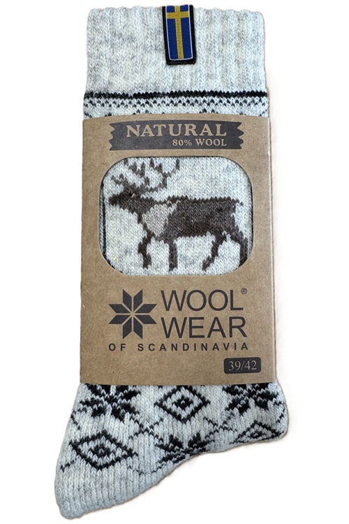 Mjuka ullstrumpor av 80% lammull från WOOLWEAR of Scandinavia