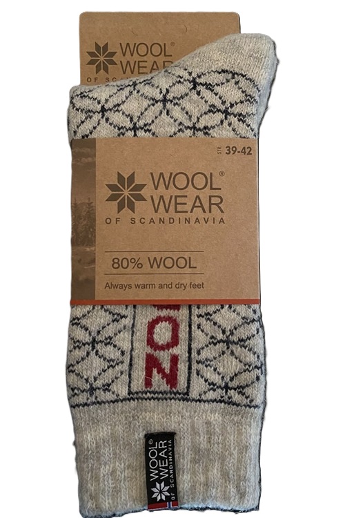 Norska ullstrumpor, 80% ull från WOOLWEAR of Scandinavia