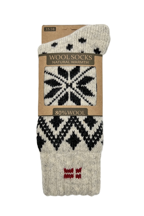 Tjocka mjuka ullstrumpor av 80% fårull från WOOLWEAR of Scandinavia