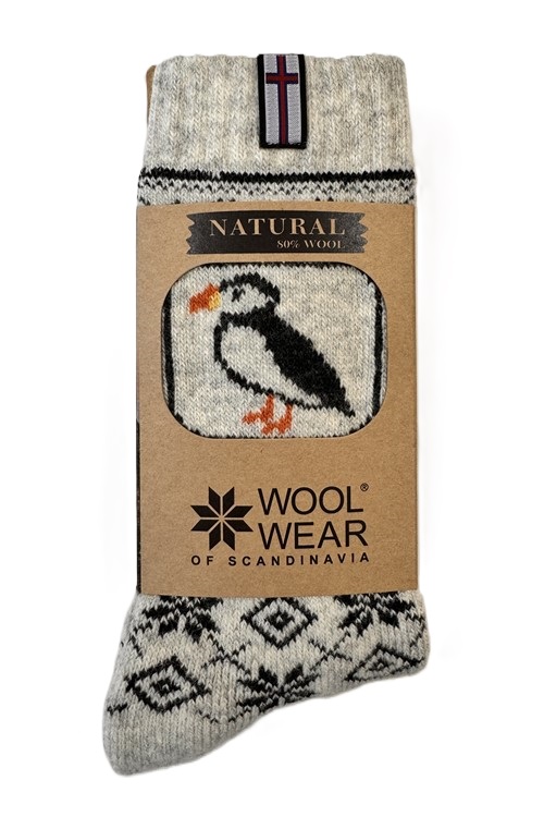 Lunnefågeln ullstrumpor av 80% lammull från WOOLWEAR of Scandinavia