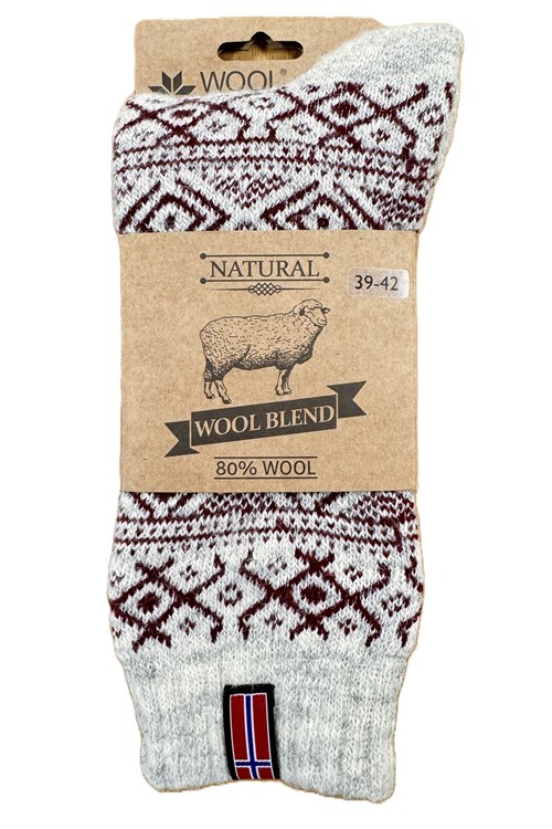 Varma yllesockor av 80% lammull från WOOLWEAR of Scandinavia