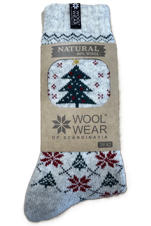 Dänische Weihnachtssocken 80% Lammwolle von WOOLWEAR of Scandinavia