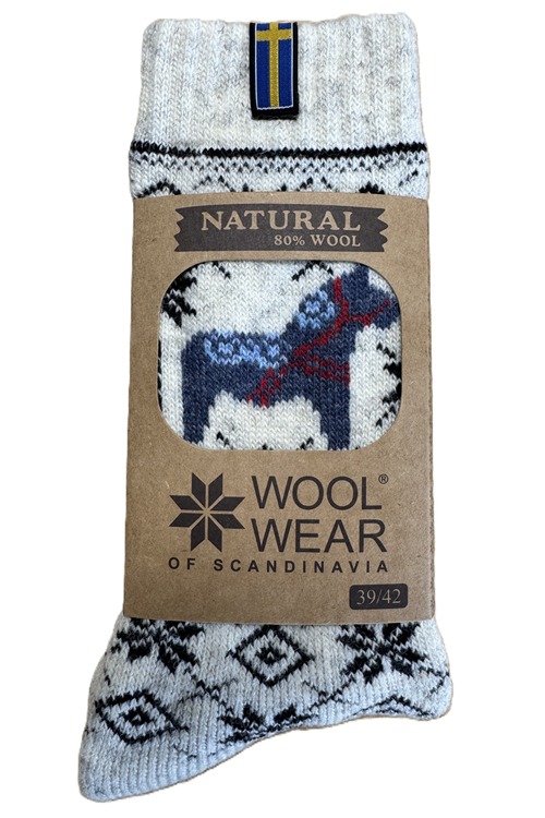 Varma ullsockor 80% ull från WOOLWEAR of Scandinavia
