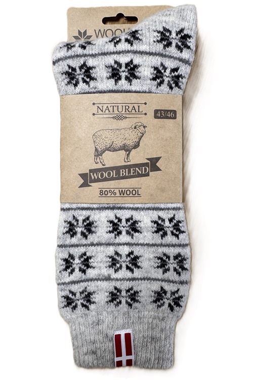 Wollsocken aus 80% Schafwolle von WOOLWEAR of Scandinavia