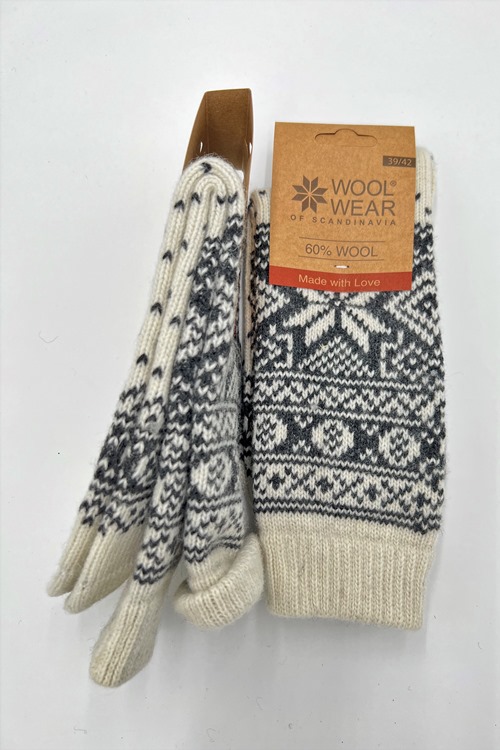 Warme Kuschelsocken Damen aus 60% lammwolle von WOOLWEAR of Scandinavia