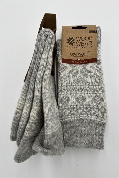 Warme Wollsocken auf 80% Schafwolle von WOOLWEAR of Scandinavia