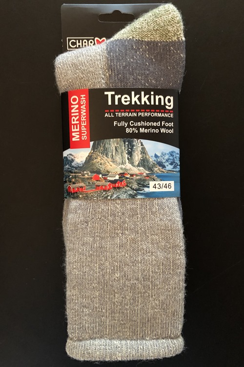 Robusta merino vandringssockor av 85% merinoull från WOOLWEAR®