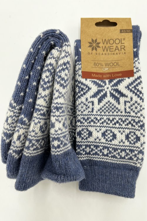 Dänische Kuschelsocken aus 60% wolle von WOOLWEAR of Scandinavia