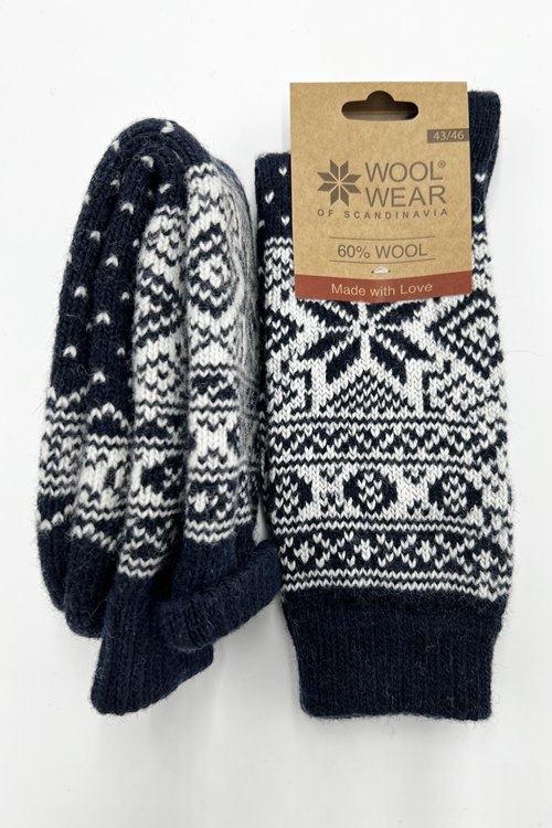 Warme Kuschel Socken Herren aus 60% wolle von WOOLWEAR of Scandinavia